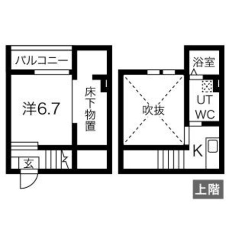 ナゴヤドーム前矢田駅 徒歩4分 2階の物件間取画像